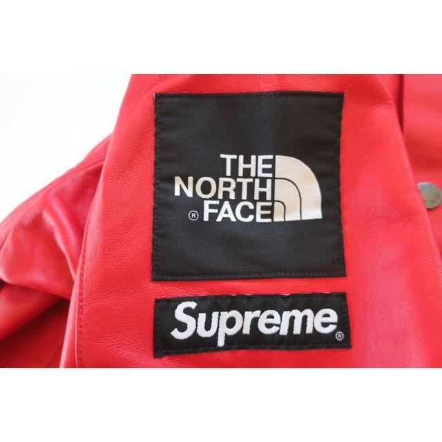 (M)Supreme North Face Leather Mountain赤