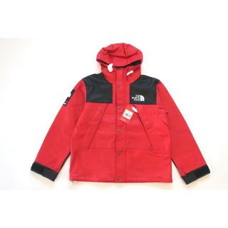 シュプリーム(Supreme)の(M)Supreme North Face Leather Mountain赤(レザージャケット)