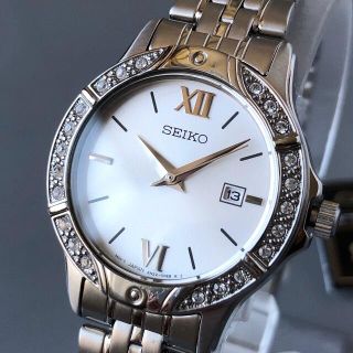 セイコー(SEIKO)の【新品】★SEIKO スワロフスキー ダイヤ★セイコー 腕時計 レディース(腕時計)