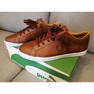 フレッドペリー(FRED PERRY)の【着用2回】フレッドペリーFRED PERRY BASELINE LEATHER(スニーカー)