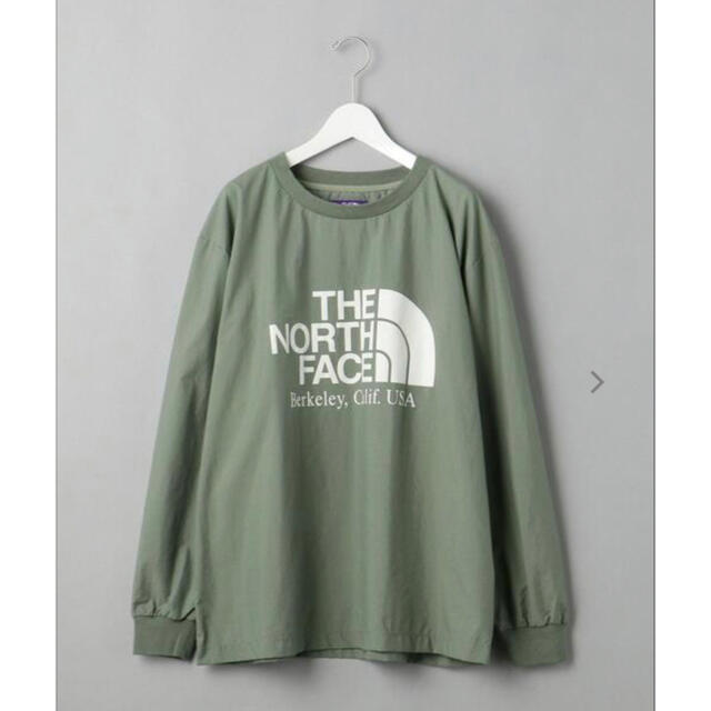 【別注】 緑　THE NORTH FACE CREW NECK カットソーＬサイズ