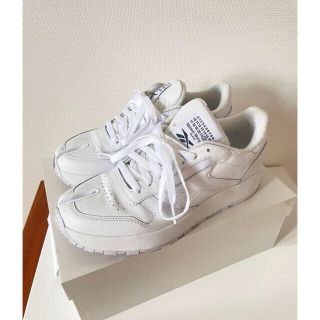 マルタンマルジェラ(Maison Martin Margiela)のMaison Margiela x Reebok 24.5㎝　ホワイト(スニーカー)