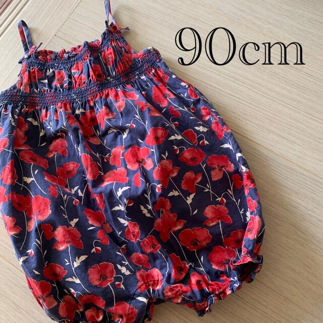 babyGAP(ベビーギャップ)のベビーギャップ　ロンパース　花柄　70cm 90cm キッズ/ベビー/マタニティのベビー服(~85cm)(ロンパース)の商品写真