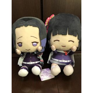 タイムセール！鬼滅の刃  ぽふっとぬいぐるみ   胡蝶しのぶ  栗花落カナヲ(キャラクターグッズ)