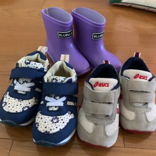 アシックス(asics)のスニーカー14センチ女の子　3足セット(スニーカー)