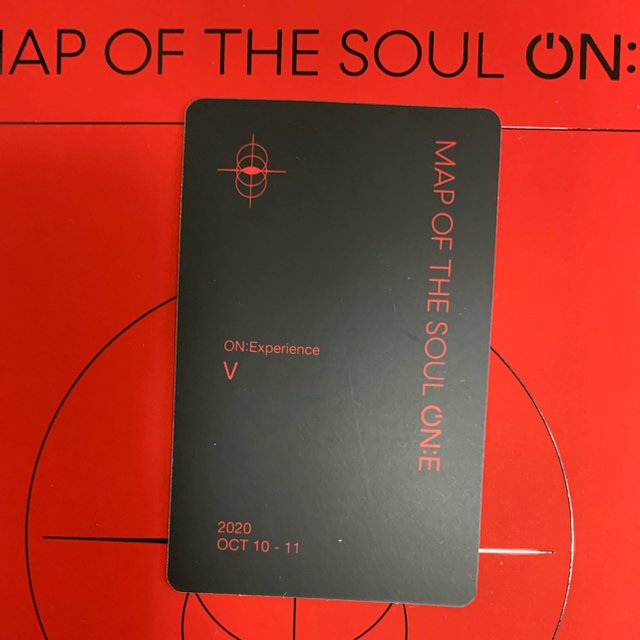 BTS MAP OF THE SOUL ON:E DVD トレカ V テテ 1