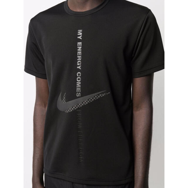 BLACK COMME des GARCONS(ブラックコムデギャルソン)のブラックコムデギャルソン NIKE ナイキ コラボTシャツ BLACK ブラック メンズのトップス(Tシャツ/カットソー(半袖/袖なし))の商品写真