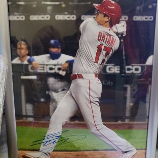 MVP、104年ぶり快挙達成！大谷翔平直筆サイン、大型写真フォト★(記念品/関連グッズ)