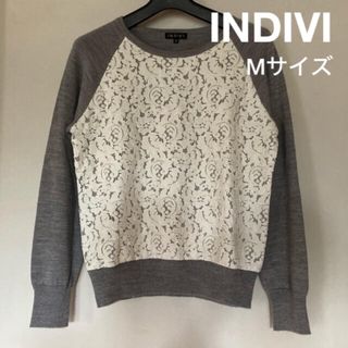 インディヴィ(INDIVI)のお値下げ❗️INDIVI⭐︎セーター⭐︎レース(ニット/セーター)