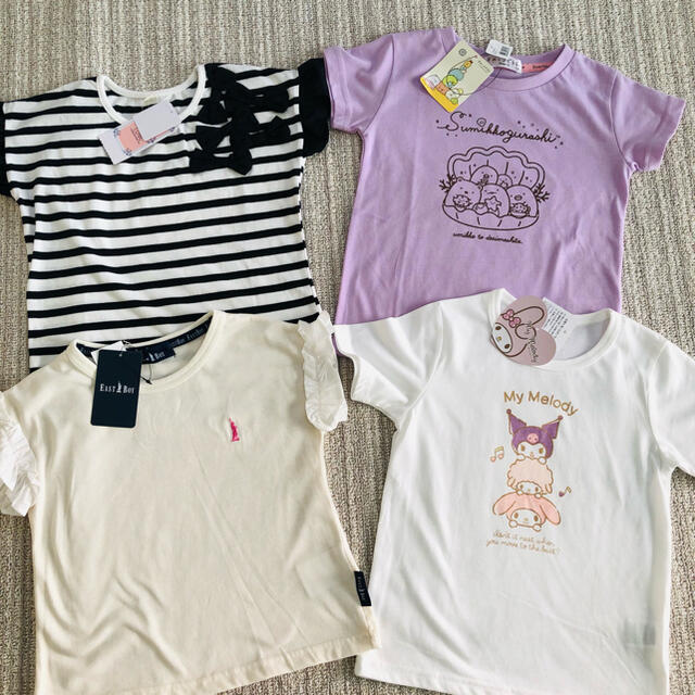 EASTBOY(イーストボーイ)の新品未使用タグ付　女の子Tシャツ　120サイズ　4まい☆イーストボーイ　マイメロ キッズ/ベビー/マタニティのキッズ服女の子用(90cm~)(Tシャツ/カットソー)の商品写真