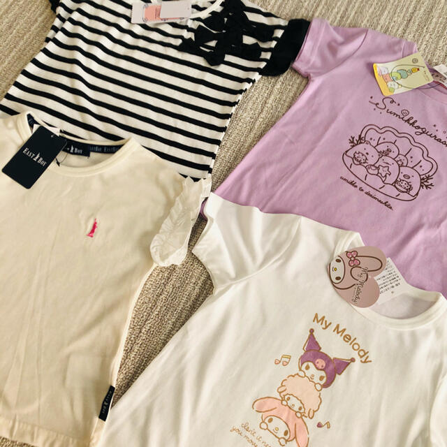 EASTBOY(イーストボーイ)の新品未使用タグ付　女の子Tシャツ　120サイズ　4まい☆イーストボーイ　マイメロ キッズ/ベビー/マタニティのキッズ服女の子用(90cm~)(Tシャツ/カットソー)の商品写真