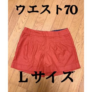 グローブ(grove)のgrove 短パン　ショーパン　ショートパンツ　赤　えんじ色　新品同様　Lサイズ(ショートパンツ)