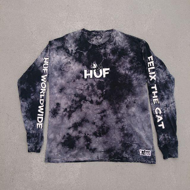 HUF(ハフ)のHUF FELIX THE CAT フェリックス ロングスリーブ ロンT 袖ロゴ メンズのトップス(Tシャツ/カットソー(七分/長袖))の商品写真