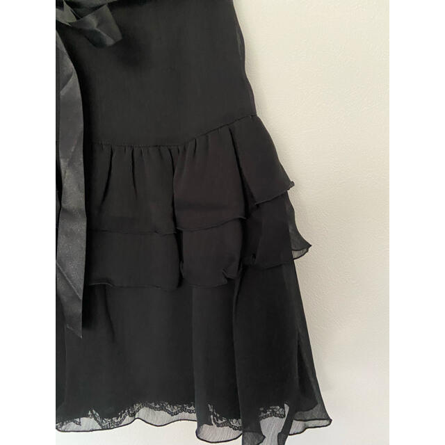 L'EST ROSE(レストローズ)の新品♡レストローズ 黒色 可愛い レース付きスカート レディースのスカート(ひざ丈スカート)の商品写真