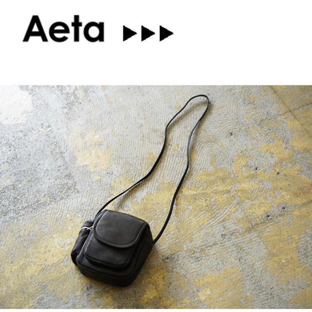 Aeta DA05 DEER SHOULDER POUCH ブラック - 通販 - gofukuyasan.com
