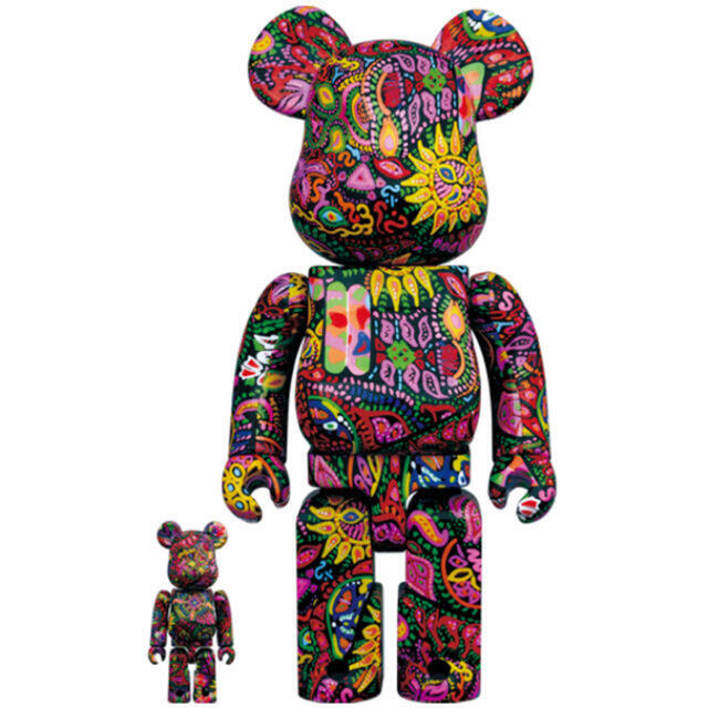 バスキアBE@RBRICK Psychedelic Paisley 100％&400％