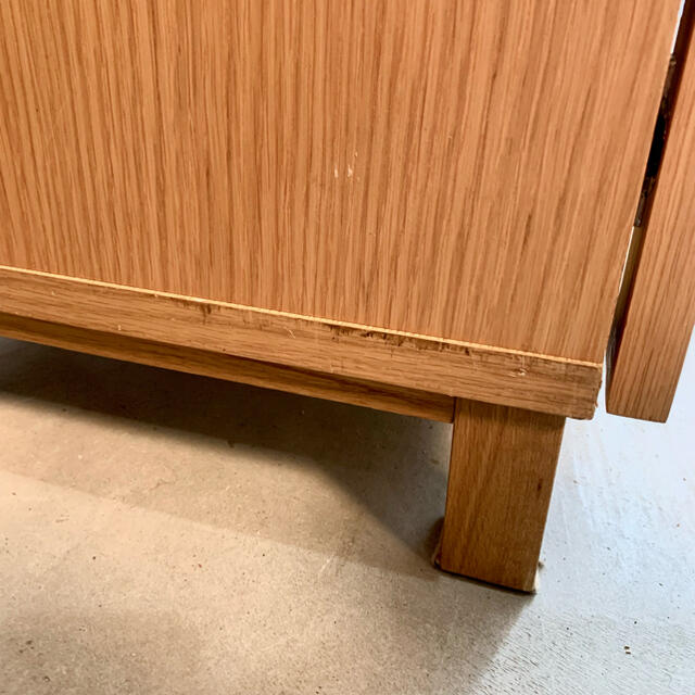 MUJI (無印良品) - 無印良品 ガラスキャビネット オーク材 3枚扉 MUJI (無印良品) - 無印良品 ガラスキャビネット オーク材 3枚扉