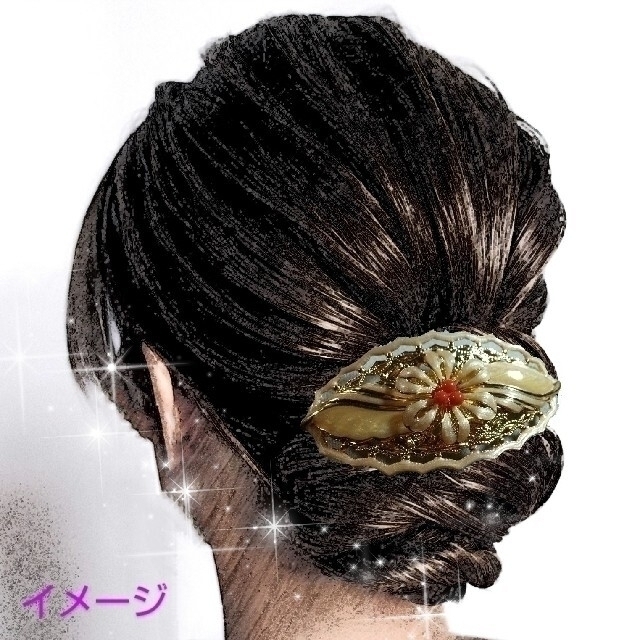 ［新品］バレッタ☆髪留め☆ヘアアクセサリー☆お守り パワーストーン 3