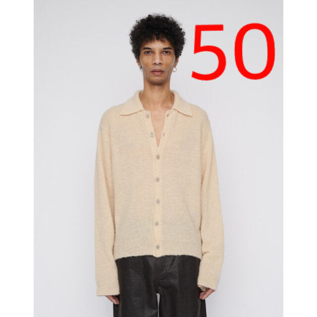 カーディガン50 OUR LEGACY EVENING POLO CAMEL ALPACA