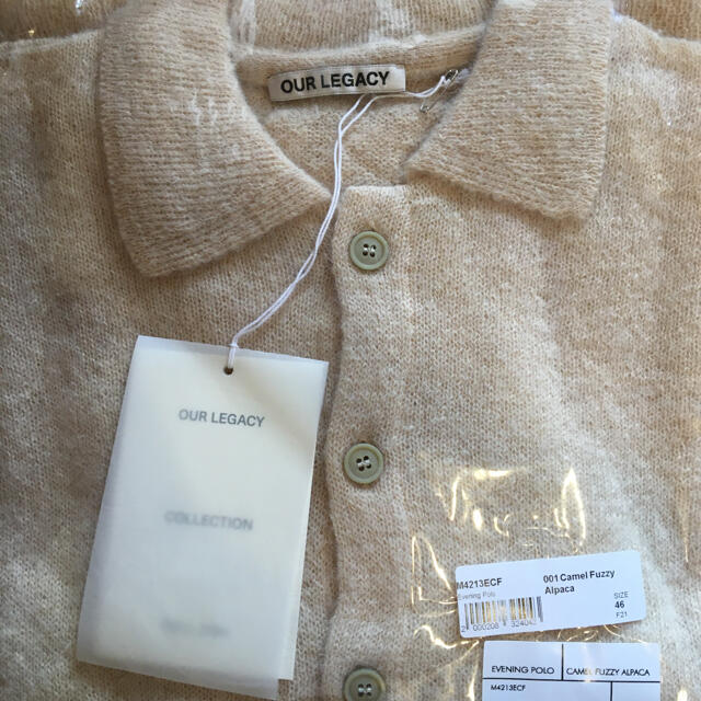 46 OUR LEGACY EVENING POLO CAMEL ALPACA メンズのトップス(カーディガン)の商品写真