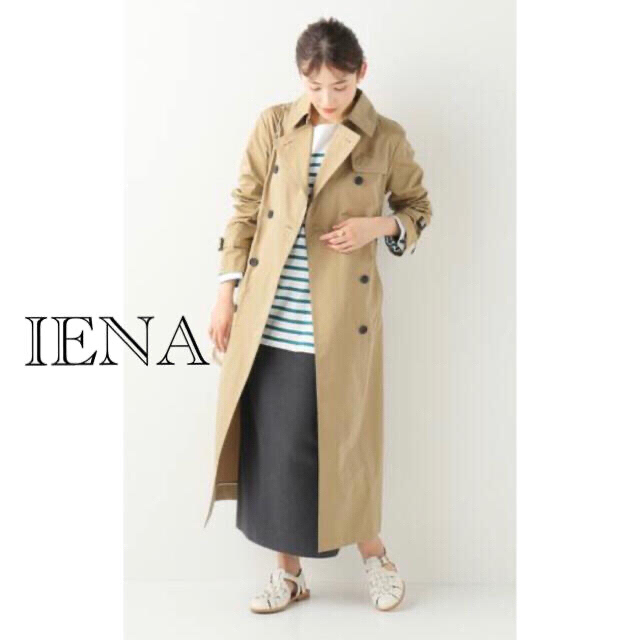 IENA(イエナ)のIENA イエナ　ハイカウントギャバトレンチコート　 レディースのジャケット/アウター(トレンチコート)の商品写真