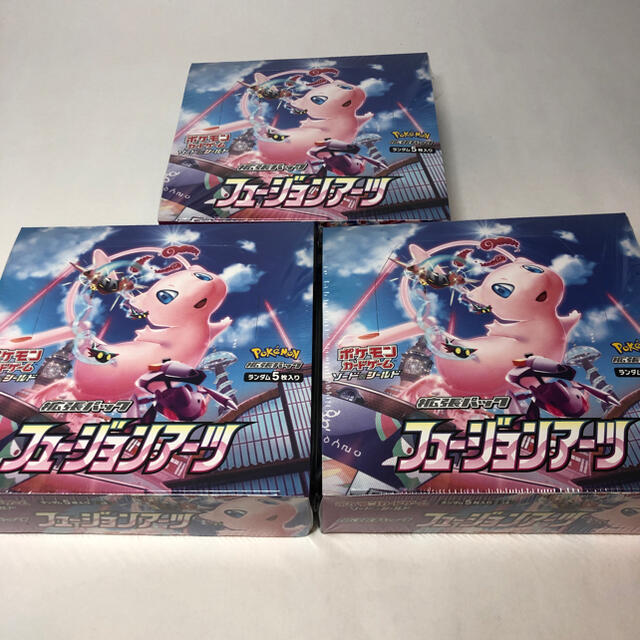 フュージョンアーツ　3BOX シュリンク付き　未開封　ポケモンカード　ミュウ