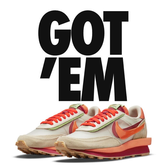 NIKE(ナイキ)のClot Sacai Nike LD Waffle Orange Blaze メンズの靴/シューズ(スニーカー)の商品写真