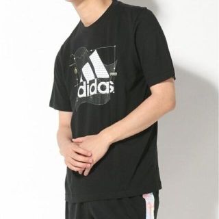 アディダス(adidas)のadidas 半袖Tシャツ J/Lサイズ ブラック GE4707 IWW71(Tシャツ/カットソー(半袖/袖なし))