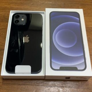 アップル(Apple)のiPhone12 64GB SIMフリー バッテリー100% ブラック(スマートフォン本体)