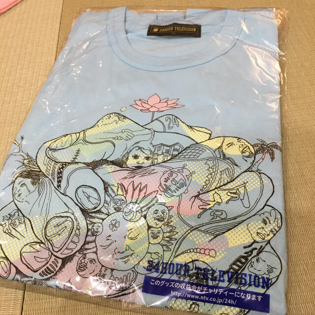 チャリティーシャツ Tシャツ 嵐 大野智 新品未使用 Sサイズ 水色 レディースのトップス(Tシャツ(半袖/袖なし))の商品写真