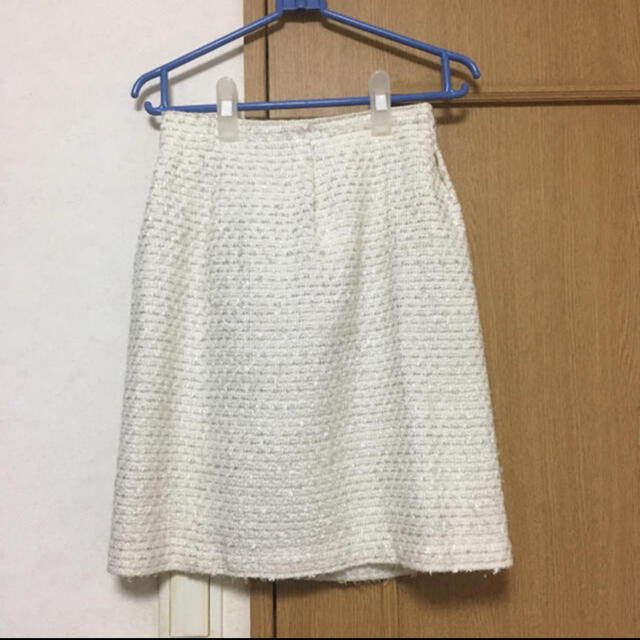 ホワイト スカート レディースのスカート(ひざ丈スカート)の商品写真