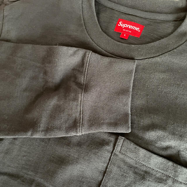 Supreme(シュプリーム)のSupreme L/S Pocket Tee Black メンズのトップス(Tシャツ/カットソー(七分/長袖))の商品写真