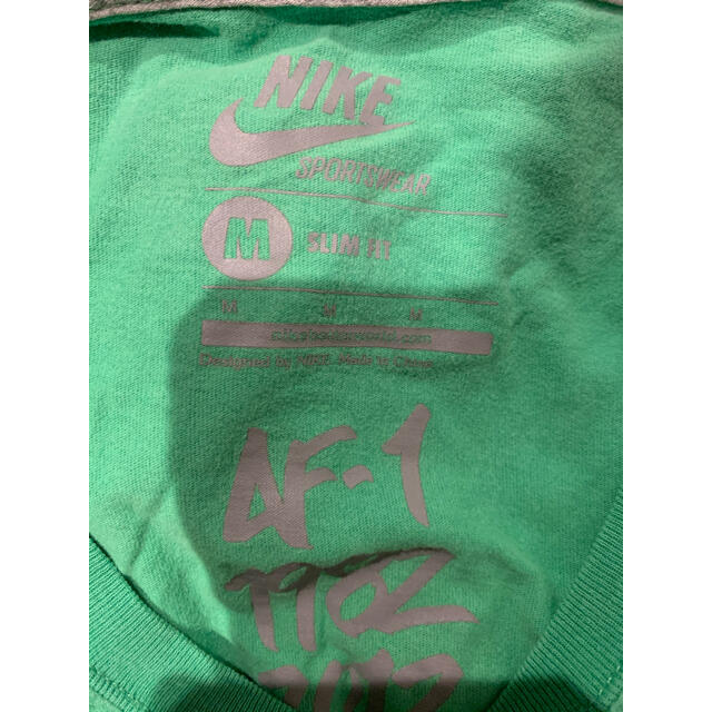 NIKE(ナイキ)のNIKE☆ナイキ☆エアフォース１☆半袖Tシャツ☆L☆グリーン メンズのトップス(Tシャツ/カットソー(半袖/袖なし))の商品写真