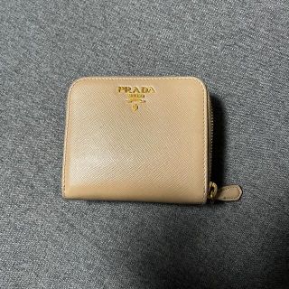 プラダ(PRADA)の【値下げ】PRADA コンパクト財布　ベージュ(財布)