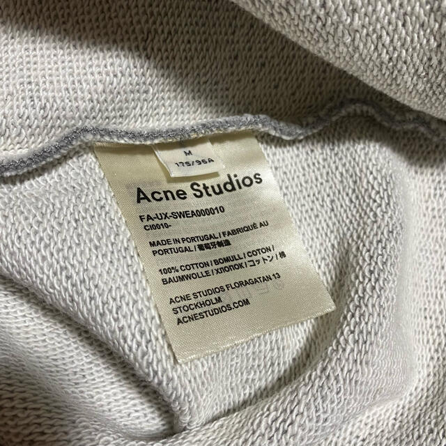 Acne Studios コットン オーバーサイズクルーネックスウェットシャツ