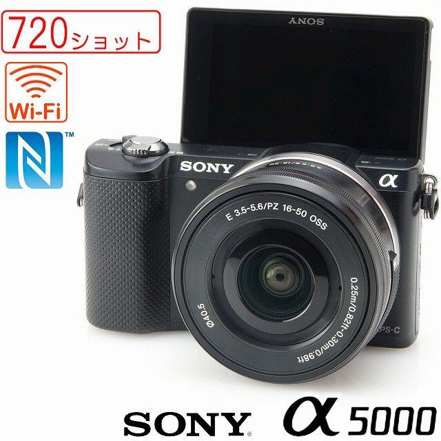 Wi-Fi☆ SONY α5000 ☆720ショット NFC ミラーレス一眼 新品本物 www