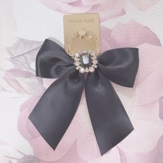 メゾンドフルール(Maison de FLEUR)のメゾンドフルール　スマホリング　黒(チャーム)