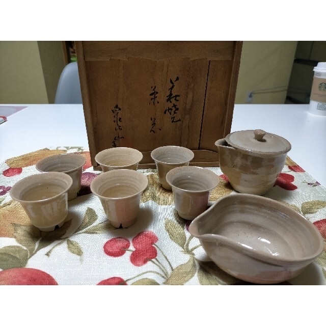 萩焼　煎茶器セット美術品/アンティーク