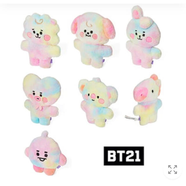 公式　BT21 新商品！レインボー　ベビーぬいぐるみ TATA ♡RJ