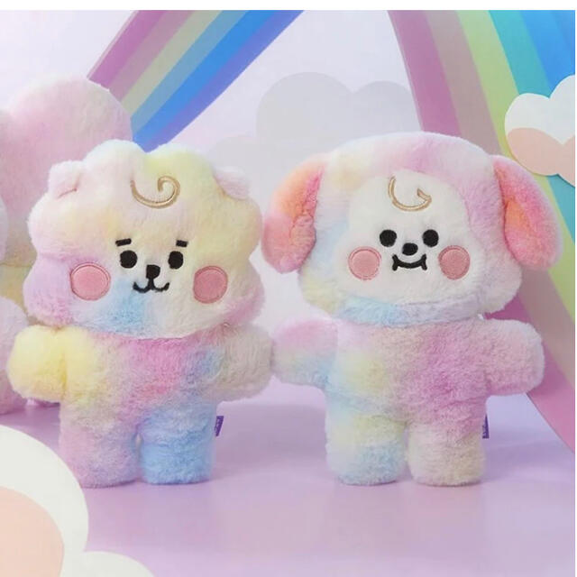 公式　BT21 新商品！レインボー　ベビーぬいぐるみ TATA ♡RJ