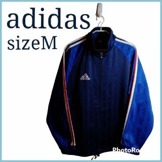 アディダス(adidas)のアディダス　adidas　ジャージ　Mサイズ　ジャケット　ブルゾン　デカロゴ(ジャージ)