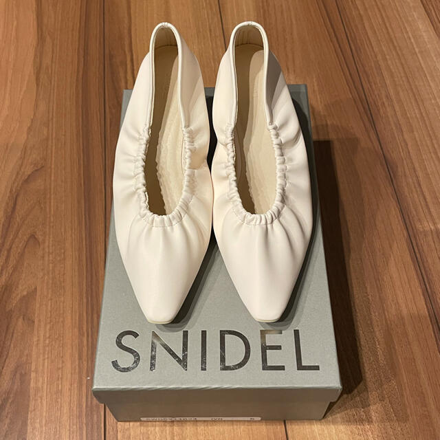 新品未使用★snidel スナイデル ギャザーソフトパンプス