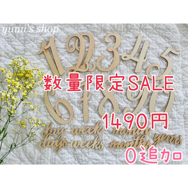 0追加 20点セット♡即購入OK♡木製レターバナー マンスリーフォト | フリマアプリ ラクマ
