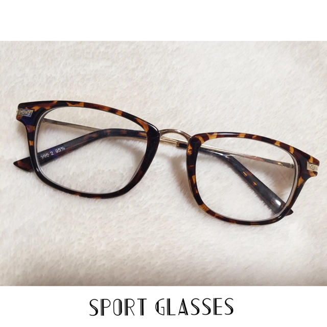 べっ甲伊達眼鏡 レディースのファッション小物(サングラス/メガネ)の商品写真
