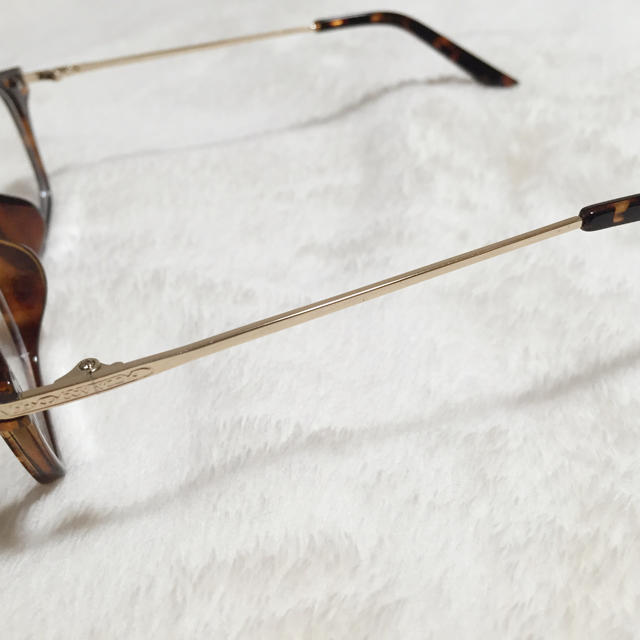 べっ甲伊達眼鏡 レディースのファッション小物(サングラス/メガネ)の商品写真