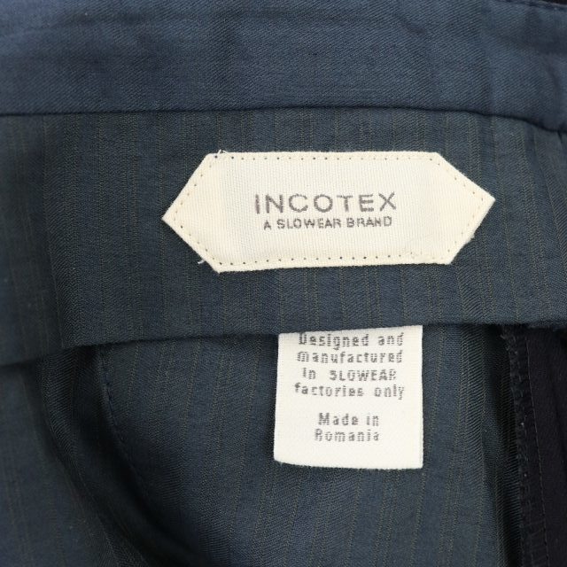 INCOTEX(インコテックス)のインコテックス パンツ スラックス ウール 50 紺 ネイビー /MF ■EC メンズのパンツ(スラックス)の商品写真