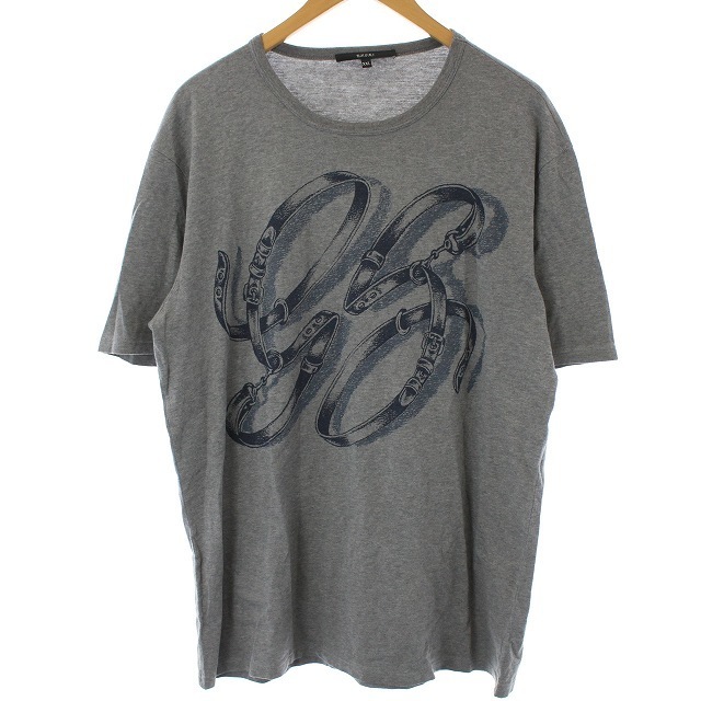 Gucci(グッチ)のグッチ Tシャツ カットソー 半袖 GGロゴ コットン XXL グレー メンズのトップス(Tシャツ/カットソー(半袖/袖なし))の商品写真