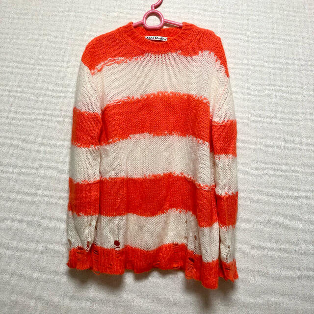 68cm身幅Acne Studios ダメージストライプセーター