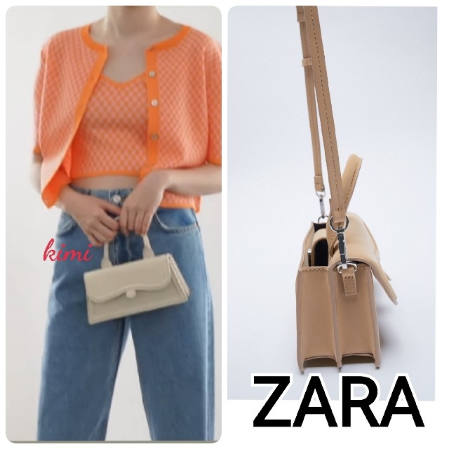 ZARA(ザラ)のZARA　(ベージュ)　ミニシティバック　ミニ　シティー レディースのバッグ(ショルダーバッグ)の商品写真
