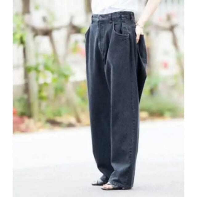 STEIN EX WIDE HOOKED DENIM JEANS メンズのパンツ(デニム/ジーンズ)の商品写真